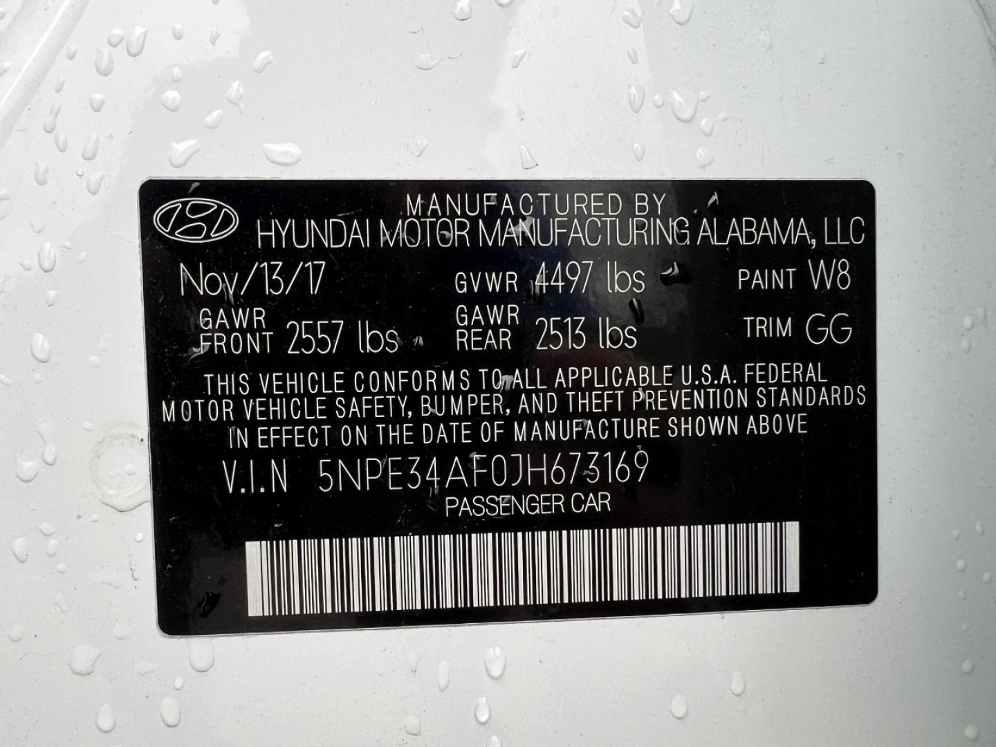 2018 WHITE /Tan HYUNDAI SONATA LIMITED (5NPE34AF0JH) with an 2.4L engine, Automatic transmission, located at 2990 Old Orchard Rd., Jackson, MO, 63755, 37.354214, -89.612106 - Photo#50