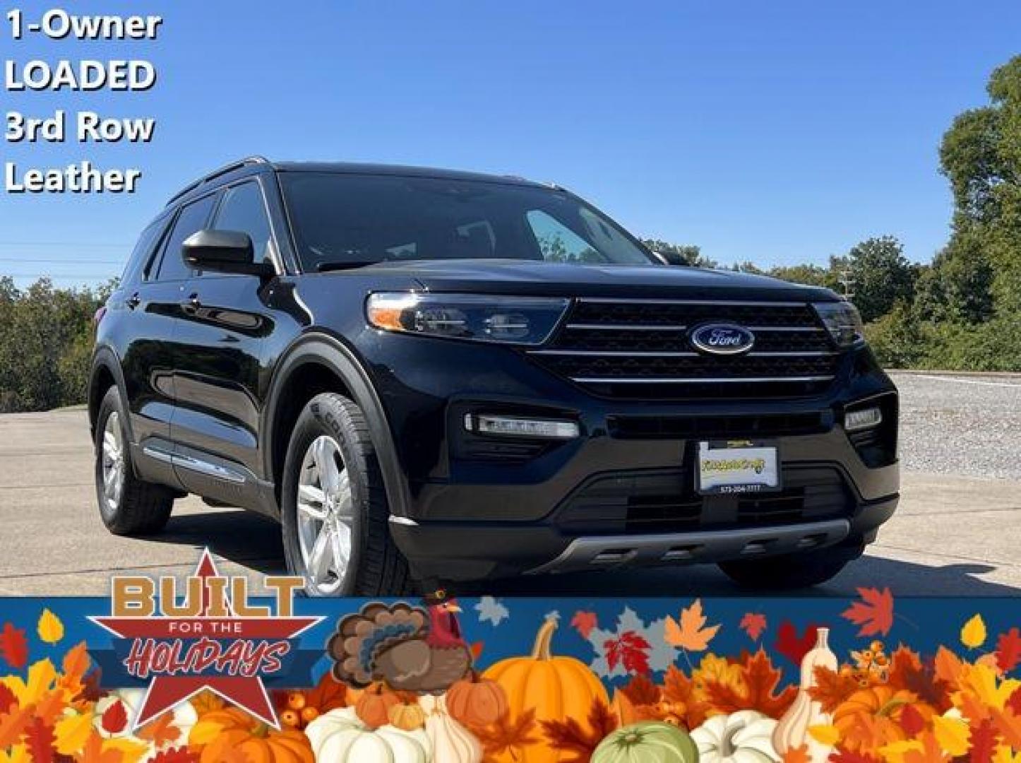 2020 BLACK /Black FORD EXPLORER XLT (1FMSK8DH7LG) with an 2.3L engine, Automatic transmission, located at 2990 Old Orchard Rd., Jackson, MO, 63755, 37.354214, -89.612106 - Photo#0