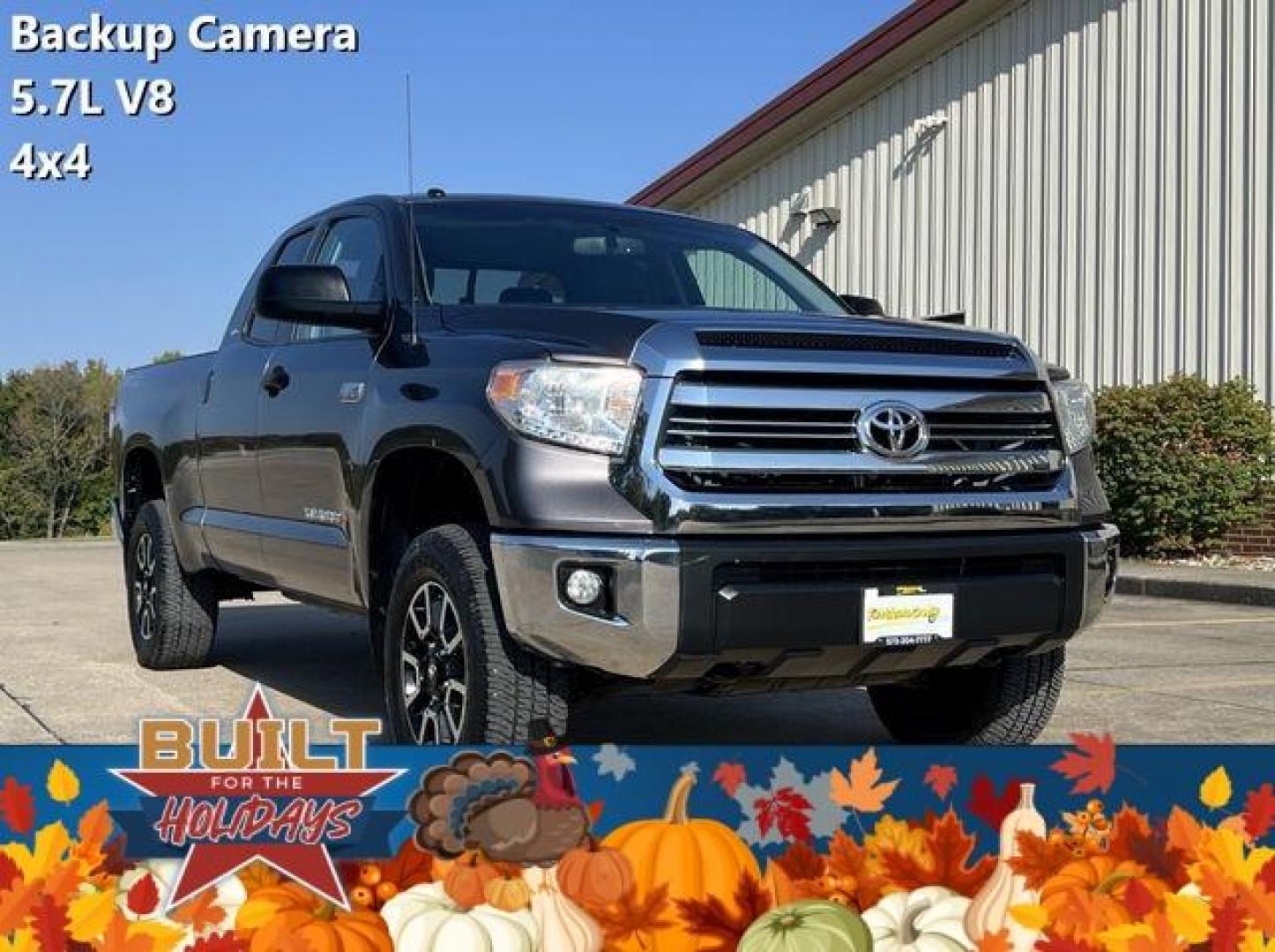 2016 GRAY /Gray TOYOTA TUNDRA DOUBLE CAB SR/SR5 (5TFUW5F13GX) with an 5.7L engine, Automatic transmission, located at 2990 Old Orchard Rd., Jackson, MO, 63755, 37.354214, -89.612106 - Photo#0