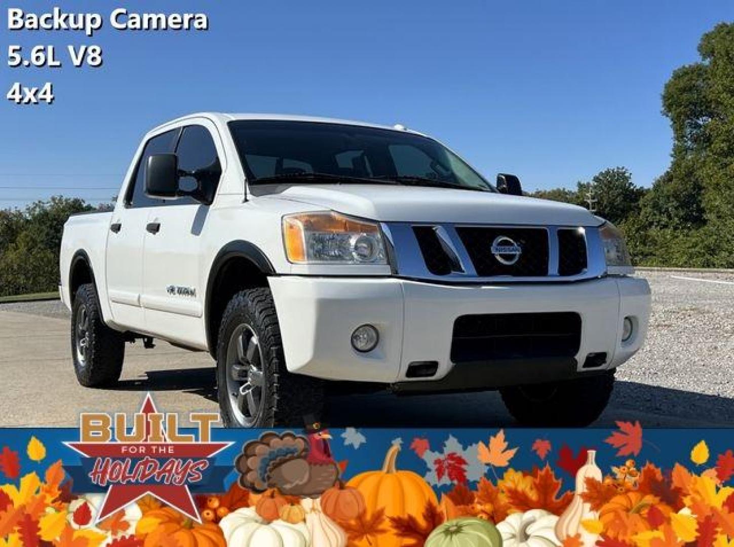 2014 WHITE /Black NISSAN TITAN PRO-4X (1N6BA0EC2EN) with an 5.6L engine, Automatic transmission, located at 2990 Old Orchard Rd., Jackson, MO, 63755, 37.354214, -89.612106 - Photo#0