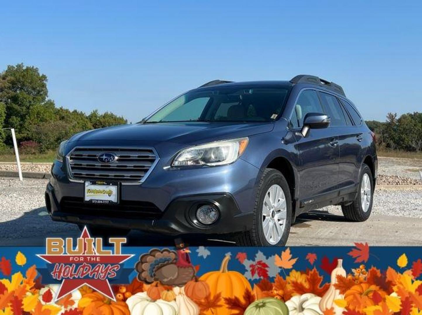 2016 BLUE /Tan SUBARU OUTBACK 2.5I PREMIUM (4S4BSBFC4G3) with an 2.5L engine, Continuously Variable transmission, located at 2990 Old Orchard Rd., Jackson, MO, 63755, 37.354214, -89.612106 - Photo#6