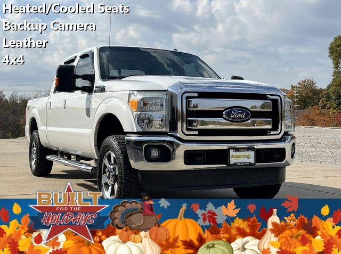 2016 WHITE /Tan FORD F250 LARIAT (1FT7W2B61GE) with an 6.2L engine, Automatic transmission, located at 2990 Old Orchard Rd., Jackson, MO, 63755, 37.354214, -89.612106 - Photo#0