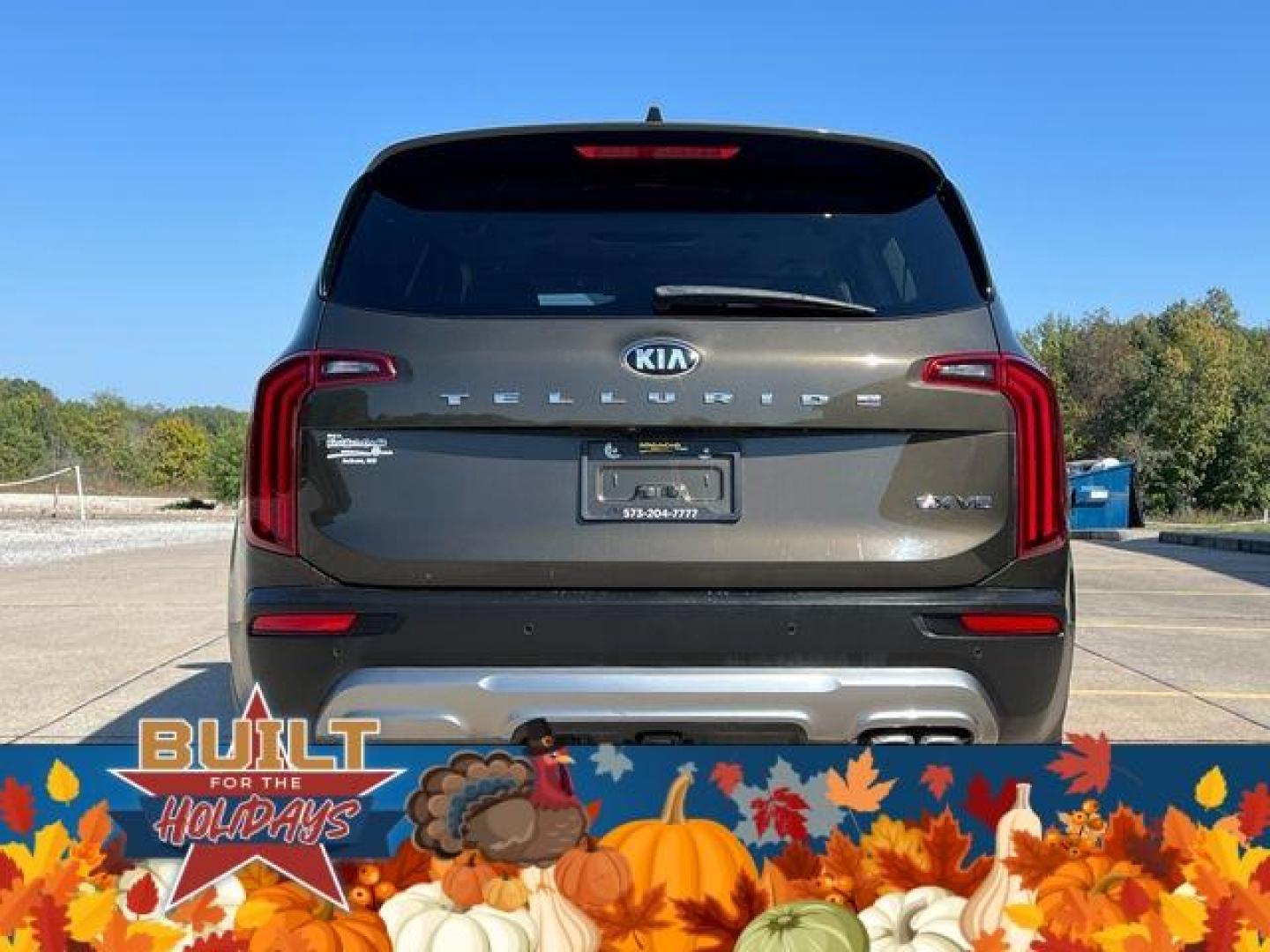 2021 GREEN /Tan KIA TELLURIDE EX (5XYP34HC5MG) with an 3.8L engine, Automatic transmission, located at 2990 Old Orchard Rd., Jackson, MO, 63755, 37.354214, -89.612106 - Photo#12