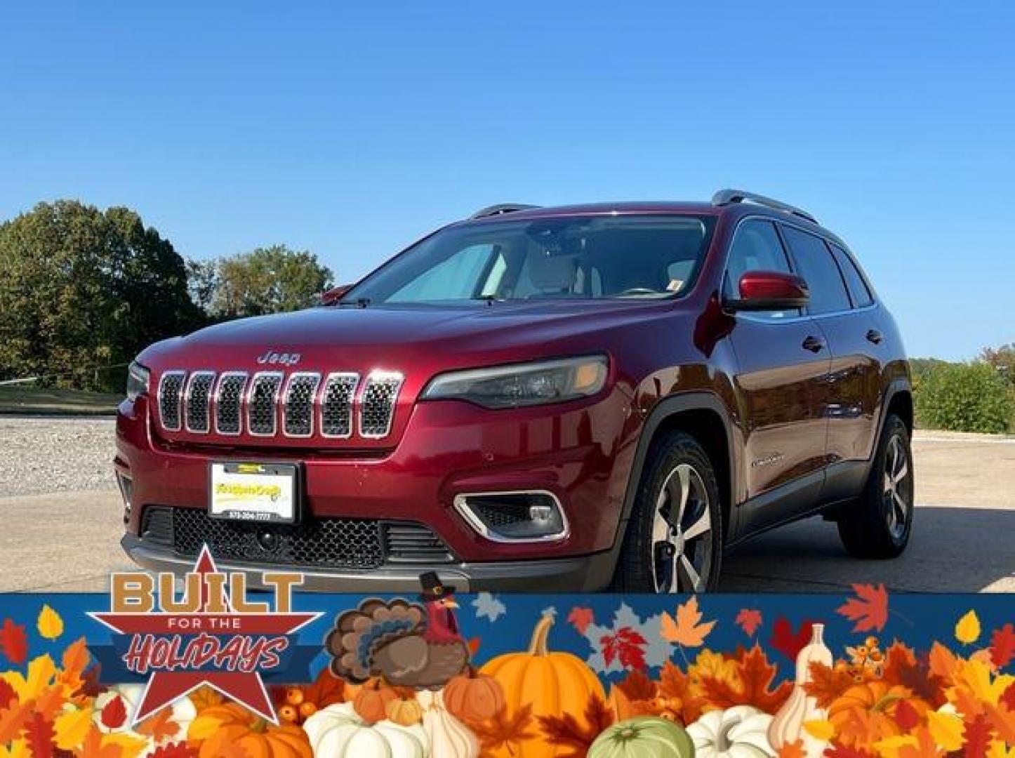 2020 MAROON /Tan JEEP CHEROKEE LIMITED (1C4PJLDX3LD) with an 3.2L engine, Automatic transmission, located at 2990 Old Orchard Rd., Jackson, MO, 63755, 37.354214, -89.612106 - Photo#6