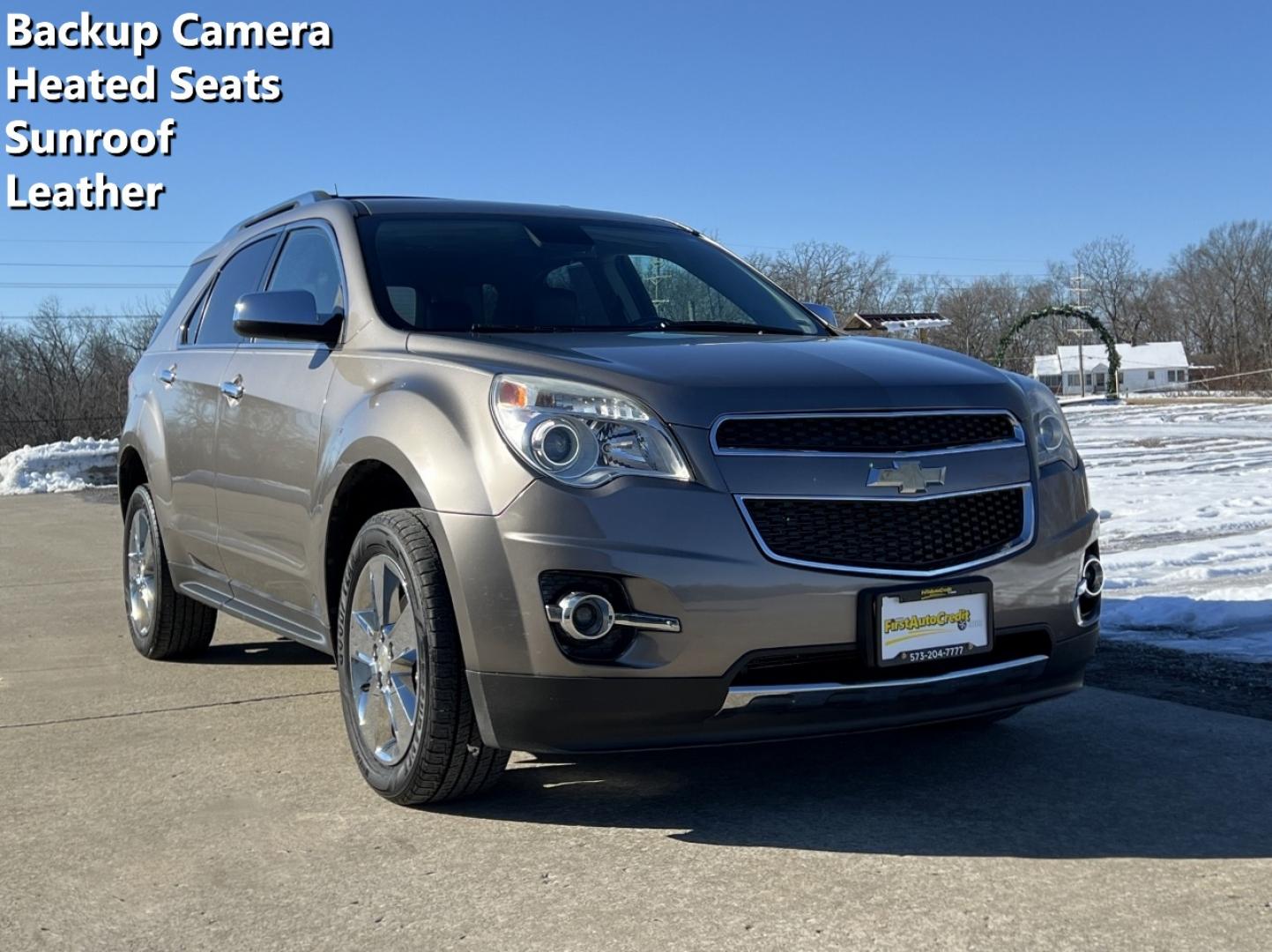 2012 BROWN /Brown/Black Leather Chevrolet Equinox LTZ (2GNALFEK1C6) with an 2.4L 4 Cyl. engine, Automatic transmission, located at 2990 Old Orchard Rd., Jackson, MO, 63755, 37.354214, -89.612106 - 2012 Chevrolet Equinox LT 164xxx miles Front Wheel Drive 2.4L 4 Cyl. Automatic Leather Backup Camera Heated Seats Power Driver Seat Sunroof Bluetooth Cruise Remote Start Power Windows/Locks/Mirrors We have financing available and we accept trades! Fill out a credit application on our w - Photo#0