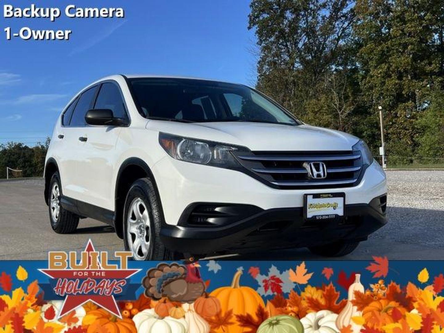 2012 WHITE /Gray HONDA CR-V LX (5J6RM3H33CL) with an 2.4L engine, Automatic transmission, located at 2990 Old Orchard Rd., Jackson, MO, 63755, 37.354214, -89.612106 - Photo#0