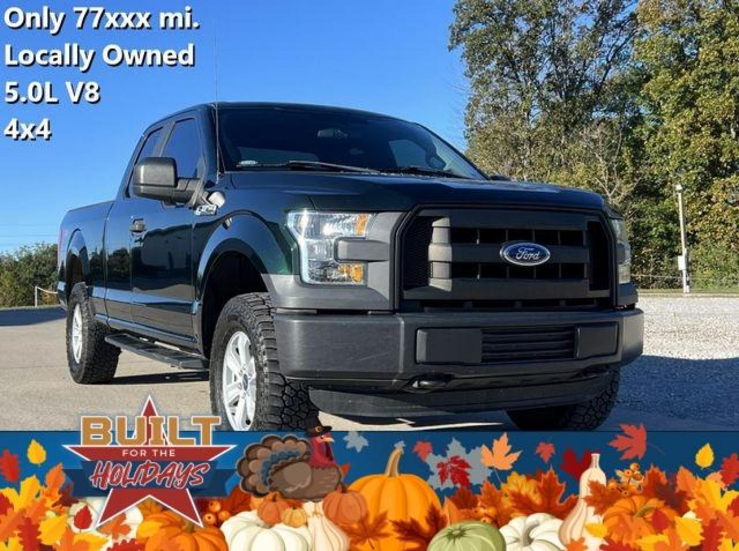 2016 GREEN /Gray FORD F150 XL (1FTFX1EF0GK) with an 5.0L engine, Automatic transmission, located at 2990 Old Orchard Rd., Jackson, MO, 63755, 37.354214, -89.612106 - Photo#0