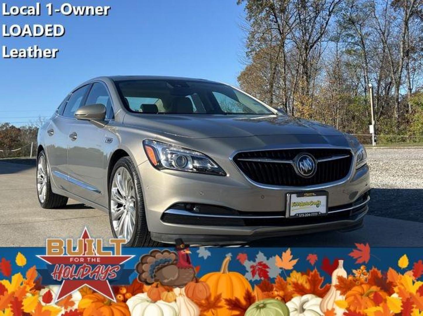 2017 OLIVE /Tan BUICK LACROSSE PREMIUM (1G4ZR5SS6HU) with an 3.6L engine, Automatic transmission, located at 2990 Old Orchard Rd., Jackson, MO, 63755, 37.354214, -89.612106 - Photo#0