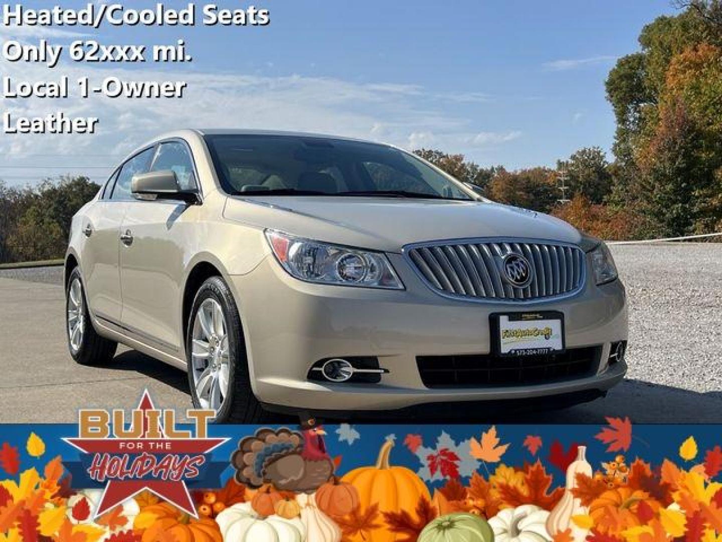 2012 GOLD /Tan BUICK LACROSSE PREMIUM (1G4GF5E39CF) with an 3.6L engine, Automatic transmission, located at 2990 Old Orchard Rd., Jackson, MO, 63755, 37.354214, -89.612106 - Photo#0