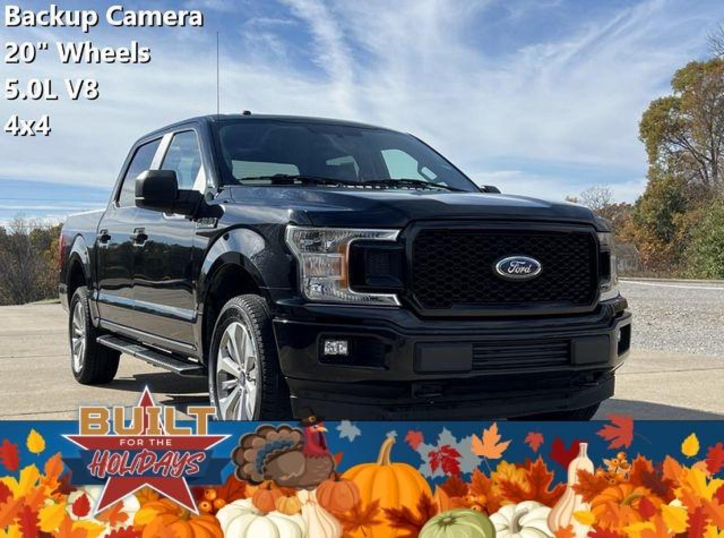 2018 BLACK /Black FORD F150 XL (1FTEW1E54JK) with an 5.0L engine, Automatic transmission, located at 2990 Old Orchard Rd., Jackson, MO, 63755, 37.354214, -89.612106 - Photo#0