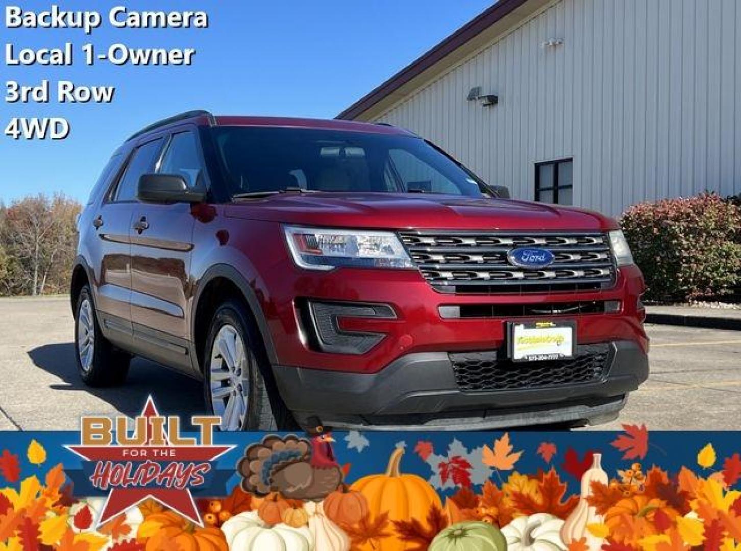 2017 RED /Tan FORD EXPLORER (1FM5K8B82HG) with an 3.5L engine, Automatic transmission, located at 2990 Old Orchard Rd., Jackson, MO, 63755, 37.354214, -89.612106 - Photo#0