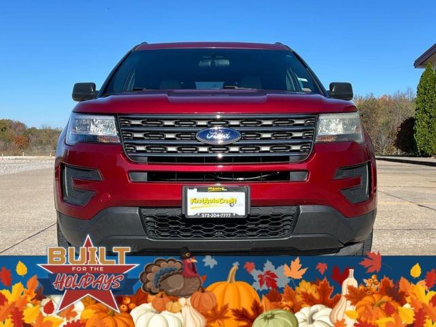 2017 RED /Tan FORD EXPLORER (1FM5K8B82HG) with an 3.5L engine, Automatic transmission, located at 2990 Old Orchard Rd., Jackson, MO, 63755, 37.354214, -89.612106 - Photo#10