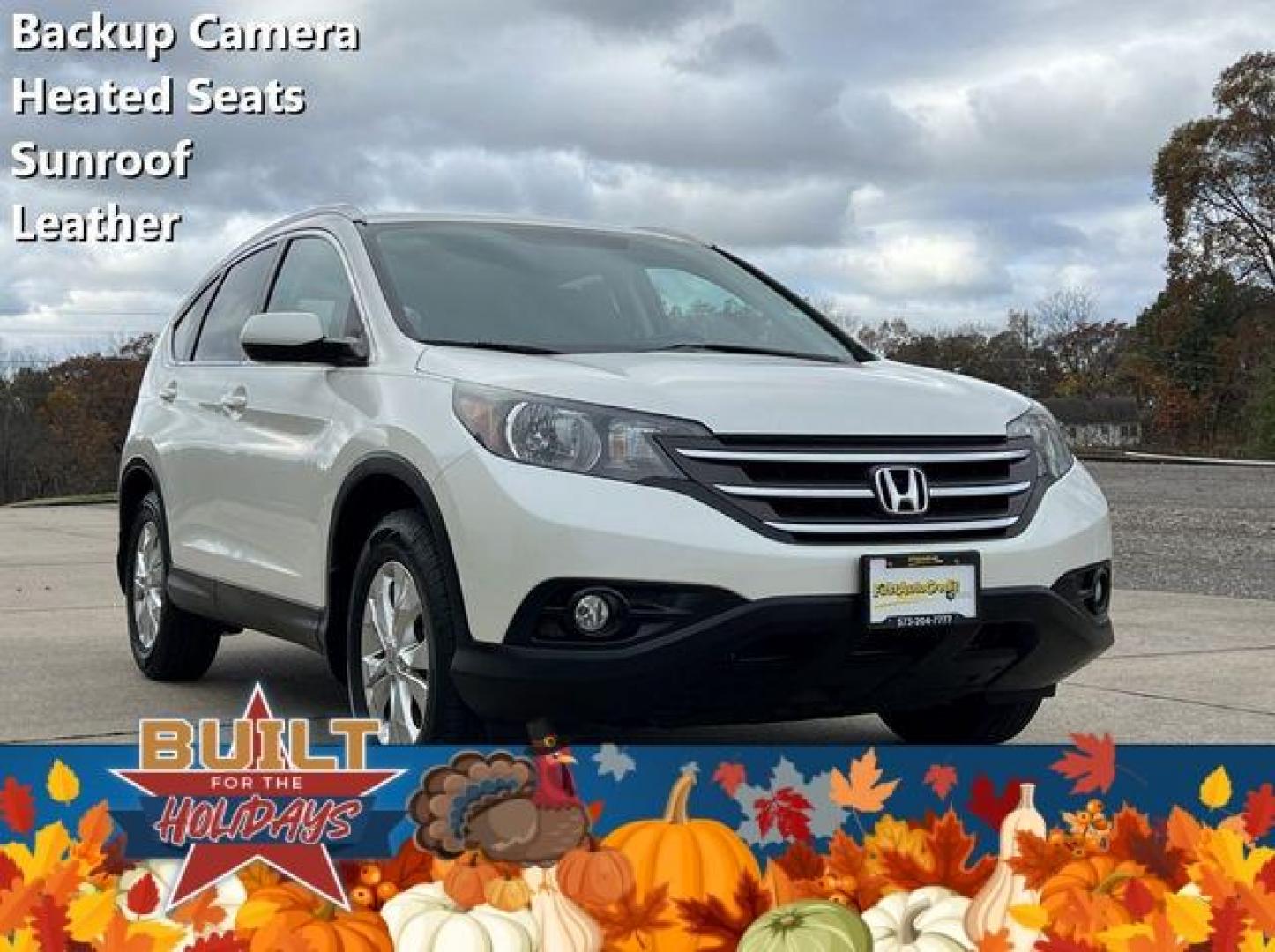 2014 WHITE /Tan HONDA CR-V EXL (5J6RM4H73EL) with an 2.4L engine, Automatic transmission, located at 2990 Old Orchard Rd., Jackson, MO, 63755, 37.354214, -89.612106 - Photo#0