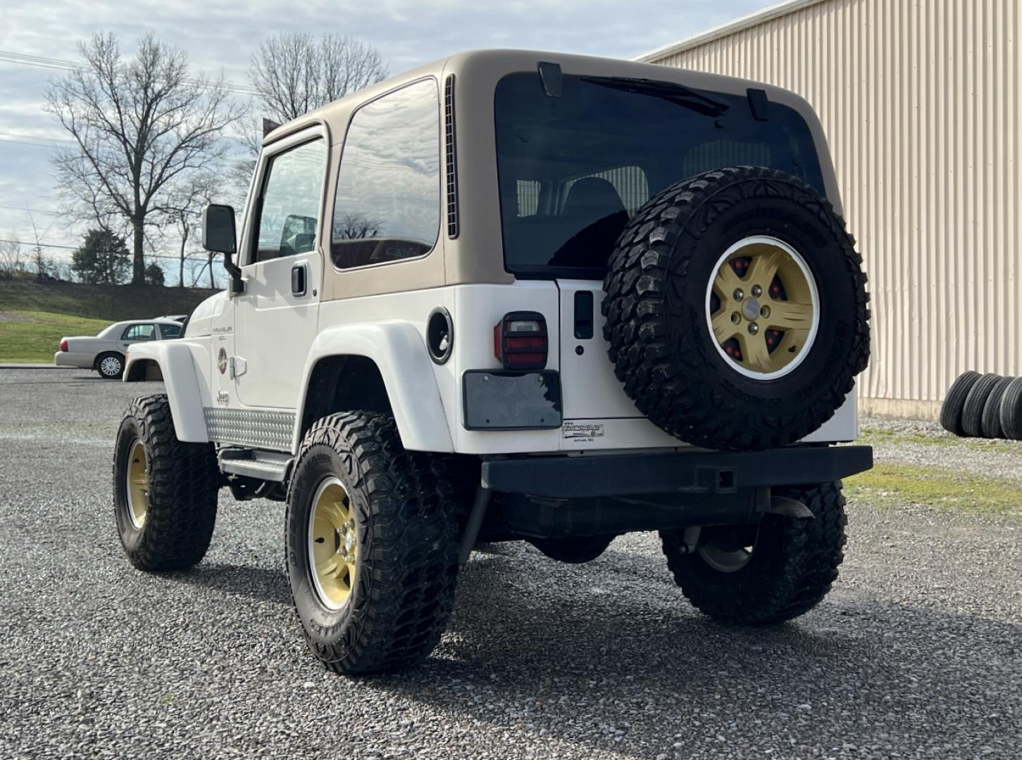 2000 WHITE /Green/Tan Cloth JEEP WRANGLER / TJ SAHARA (1J4FA59S3YP) with an 4.0L engine, Automatic transmission, located at 2990 Old Orchard Rd., Jackson, MO, 63755, 37.354214, -89.612106 - Photo#7