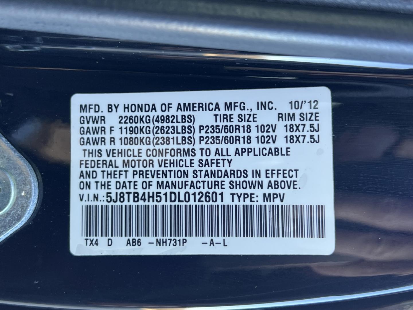 2013 BLACK /Black Leather ACURA RDX TECHNOLOGY (5J8TB4H51DL) with an 3.5L V6 engine, Automatic transmission, located at 2990 Old Orchard Rd., Jackson, MO, 63755, 37.354214, -89.612106 - 2013 Acura RDX Technology 124xxx miles All Wheel Drive 3.5L V6 Automatic Leather Navigation Power/Heated Seats Backup Camera Sunroof Bluetooth Cruise Power Windows/Locks/Mirrors We have financing available and we accept trades! Fill out a credit application on our website or come by tod - Photo#45