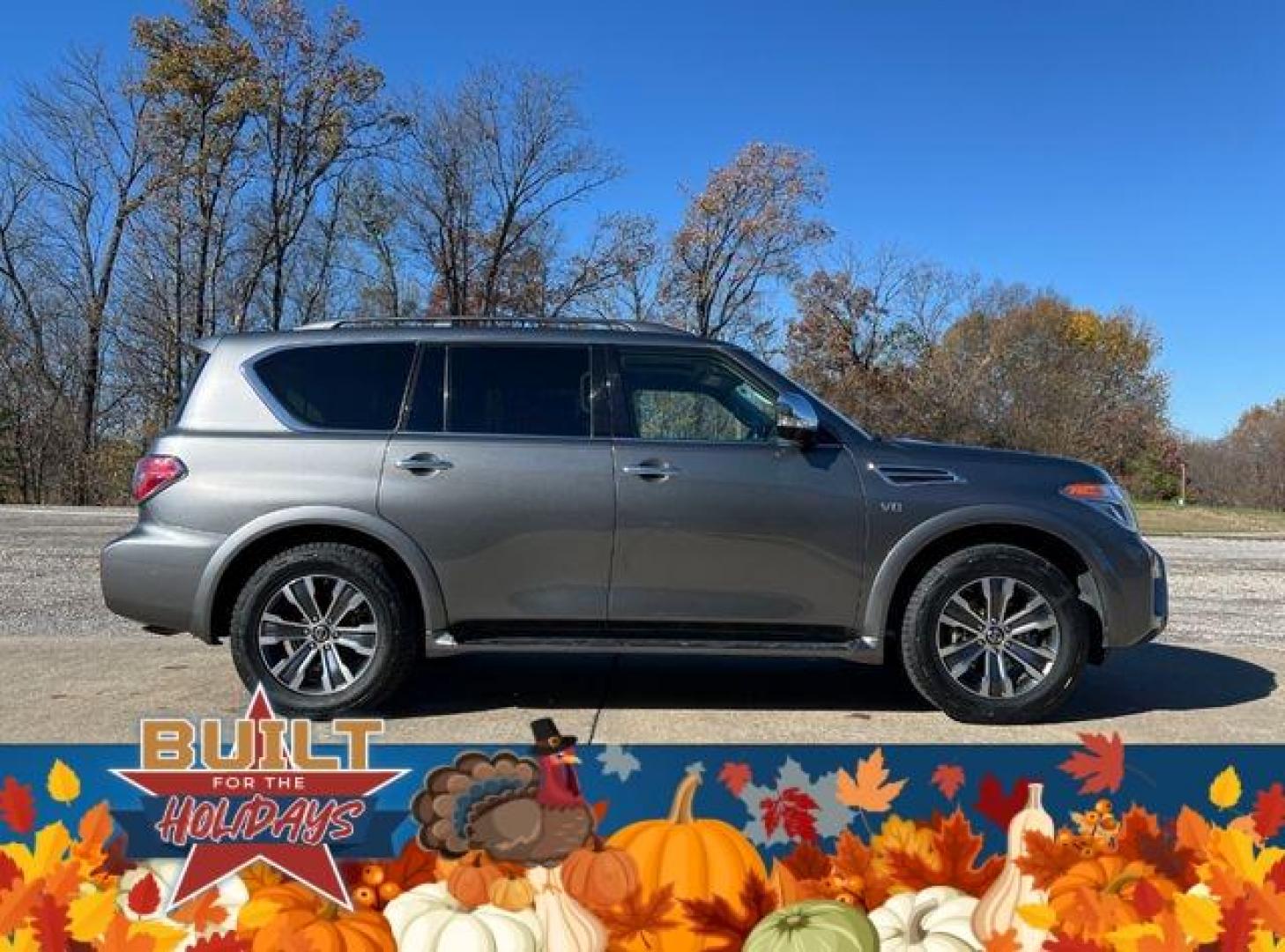 2018 GREY /Black NISSAN ARMADA SL (JN8AY2NC4J9) with an 5.6L engine, Automatic transmission, located at 2990 Old Orchard Rd., Jackson, MO, 63755, 37.354214, -89.612106 - Photo#12