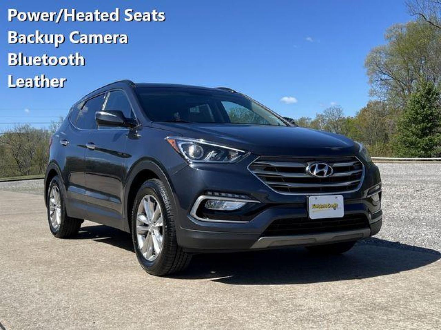 2018 BLUE /Tan HYUNDAI SANTA FE SPORT (5NMZU4LA0JH) with an 2.0L engine, Automatic transmission, located at 2990 Old Orchard Rd., Jackson, MO, 63755, 37.354214, -89.612106 - Photo#0