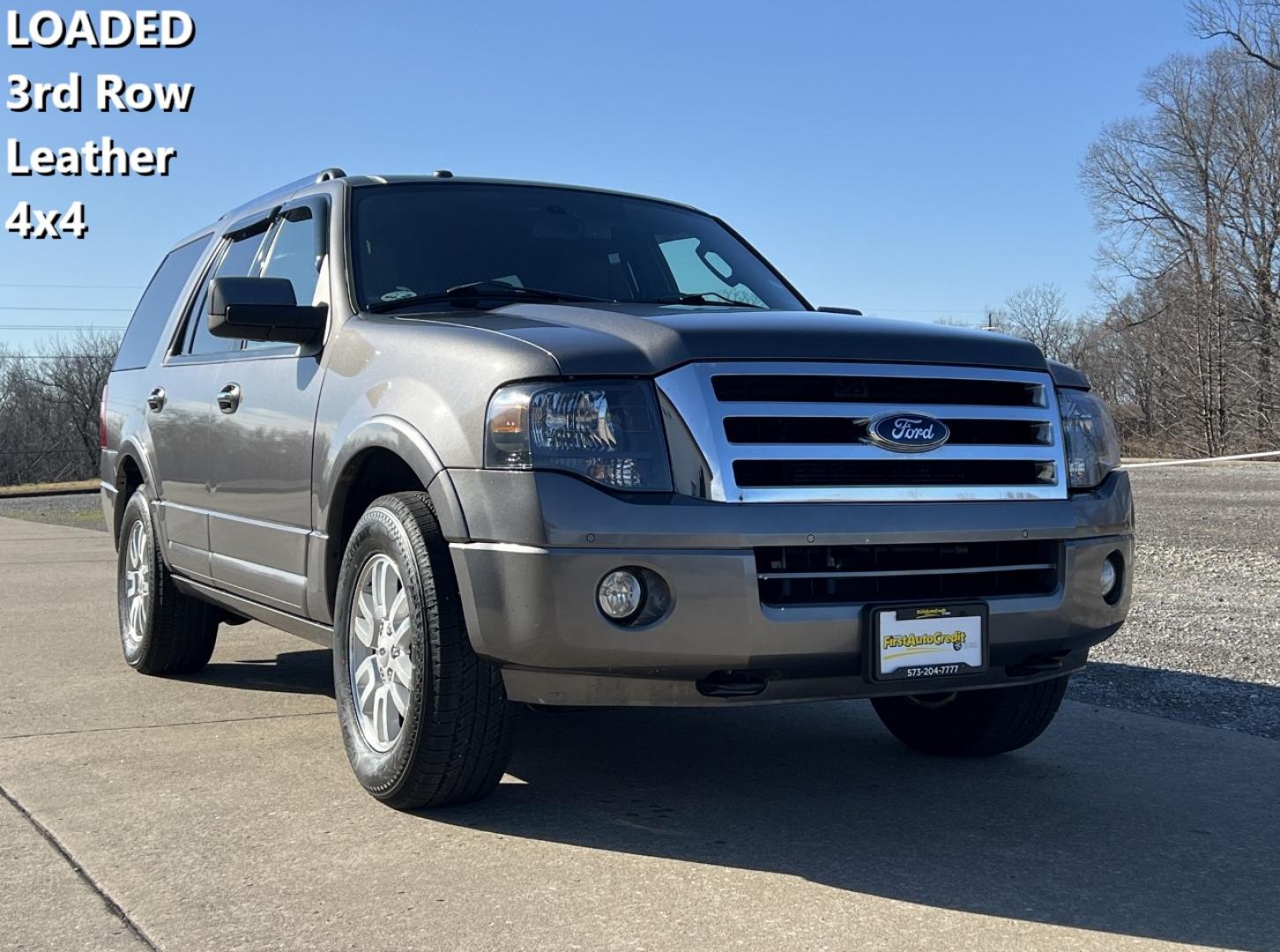 2014 GRAY /Black Leather FORD EXPEDITION LIMITED (1FMJU2A52EE) with an 5.4L engine, Automatic transmission, located at 2990 Old Orchard Rd., Jackson, MO, 63755, 37.354214, -89.612106 - Photo#0