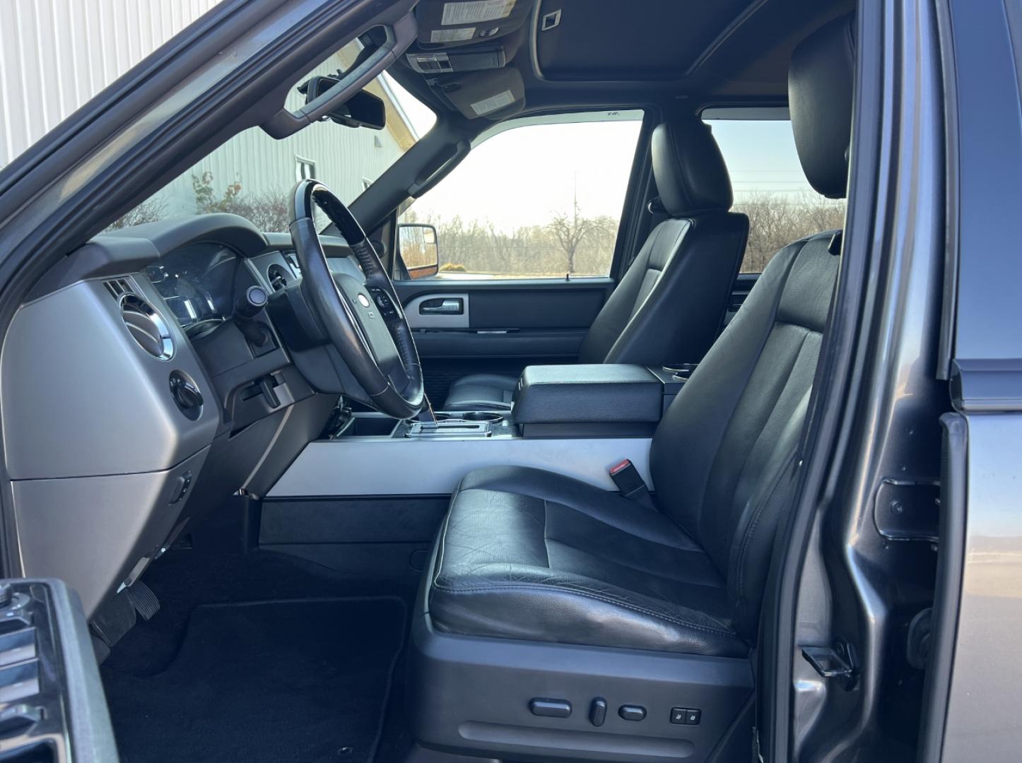 2014 GRAY /Black Leather FORD EXPEDITION LIMITED (1FMJU2A52EE) with an 5.4L engine, Automatic transmission, located at 2990 Old Orchard Rd., Jackson, MO, 63755, 37.354214, -89.612106 - Photo#17