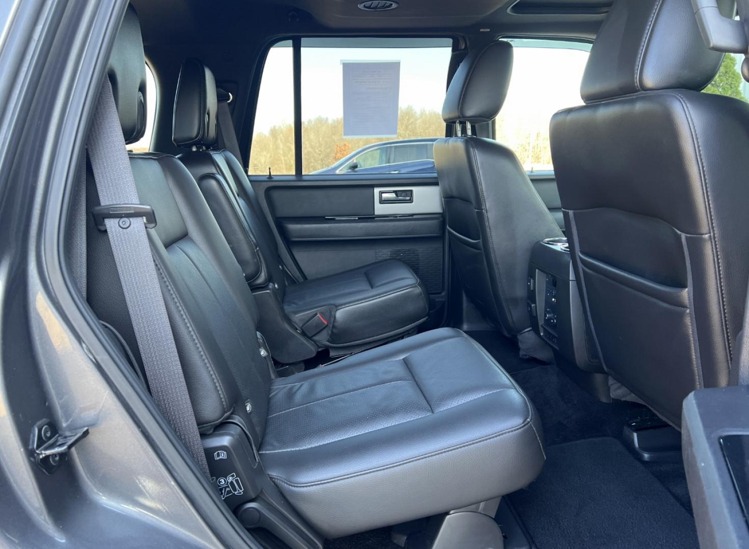 2014 GRAY /Black Leather FORD EXPEDITION LIMITED (1FMJU2A52EE) with an 5.4L engine, Automatic transmission, located at 2990 Old Orchard Rd., Jackson, MO, 63755, 37.354214, -89.612106 - Photo#21