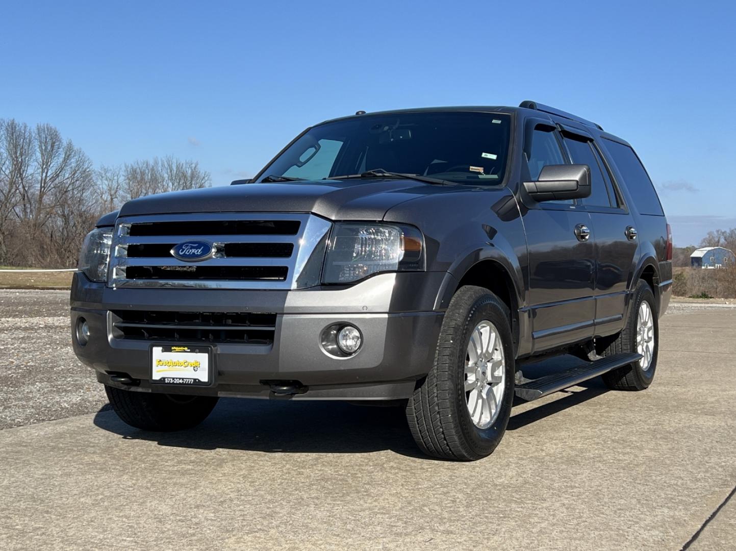 2014 GRAY /Black Leather FORD EXPEDITION LIMITED (1FMJU2A52EE) with an 5.4L engine, Automatic transmission, located at 2990 Old Orchard Rd., Jackson, MO, 63755, 37.354214, -89.612106 - Photo#9