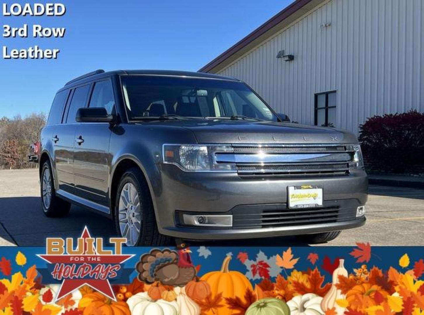 2017 GRAY /Black FORD FLEX SEL (2FMGK5C84HB) with an 3.5L engine, Automatic transmission, located at 2990 Old Orchard Rd., Jackson, MO, 63755, 37.354214, -89.612106 - Photo#0