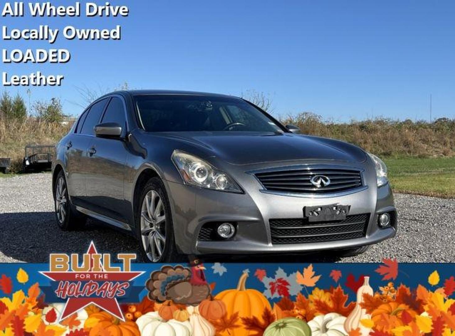 2013 GRAY /Black INFINITI G37X S (JN1CV6AR1DM) with an 3.7L engine, Automatic transmission, located at 2990 Old Orchard Rd., Jackson, MO, 63755, 37.354214, -89.612106 - Photo#0