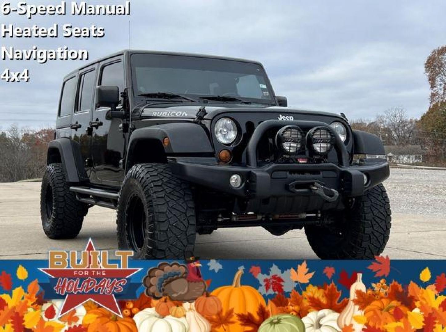 2013 BLACK /Black JEEP WRANGLER UNLIMI RUBICON (1C4HJWFG8DL) with an 3.6L engine, 6-Speed Manual transmission, located at 2990 Old Orchard Rd., Jackson, MO, 63755, 37.354214, -89.612106 - Photo#0