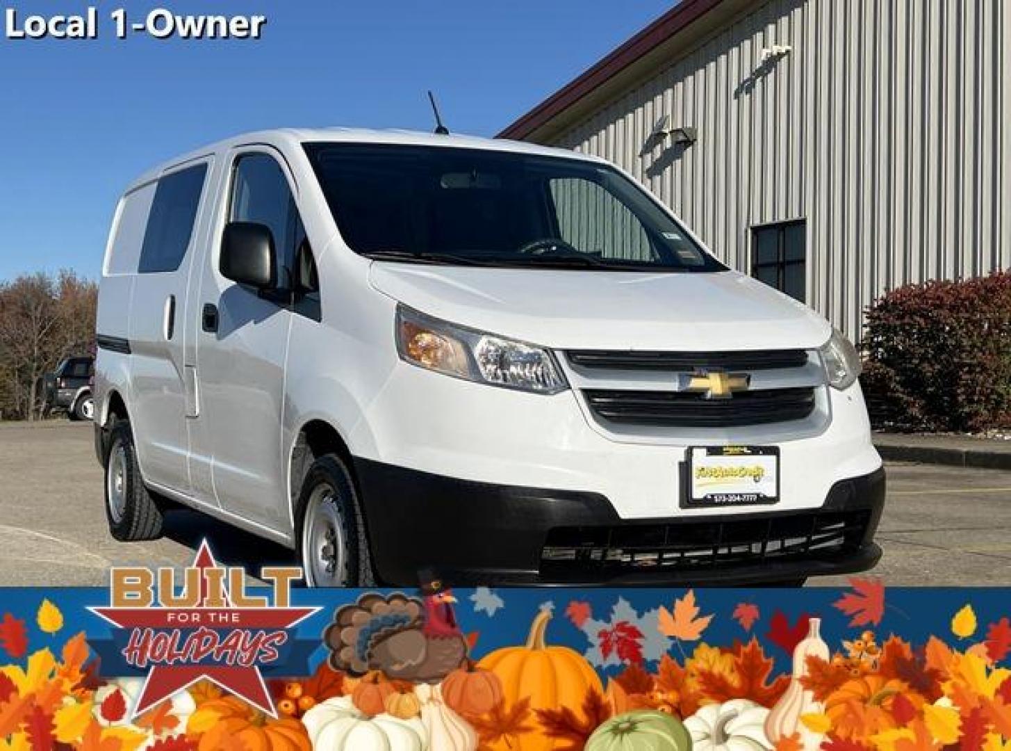 2015 WHITE /Gray CHEVROLET CITY EXPRESS LS (3N63M0YN2FK) with an 2.0L engine, Automatic transmission, located at 2990 Old Orchard Rd., Jackson, MO, 63755, 37.354214, -89.612106 - Photo#0