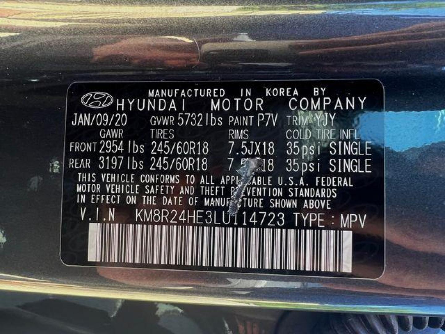 2020 GRAY /Gray HYUNDAI PALISADE SEL (KM8R24HE3LU) with an 3.8L engine, Automatic transmission, located at 2990 Old Orchard Rd., Jackson, MO, 63755, 37.354214, -89.612106 - Photo#53