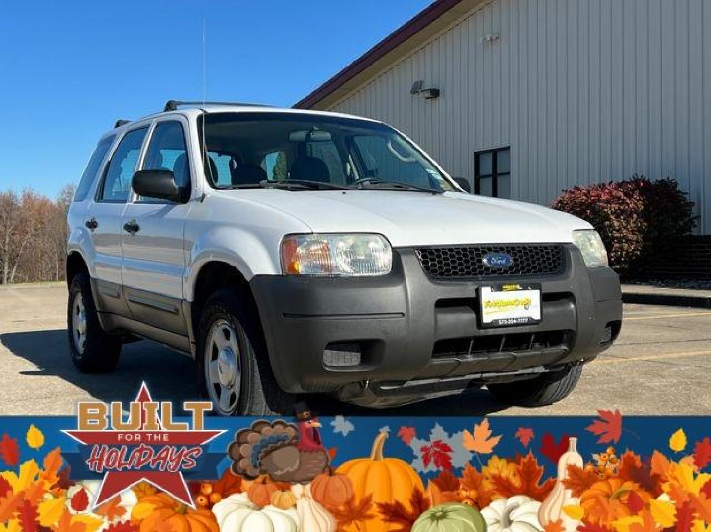 2003 WHITE /Tan FORD ESCAPE XLS (1FMYU02163K) with an 3.0L engine, Automatic transmission, located at 2990 Old Orchard Rd., Jackson, MO, 63755, 37.354214, -89.612106 - Photo#0