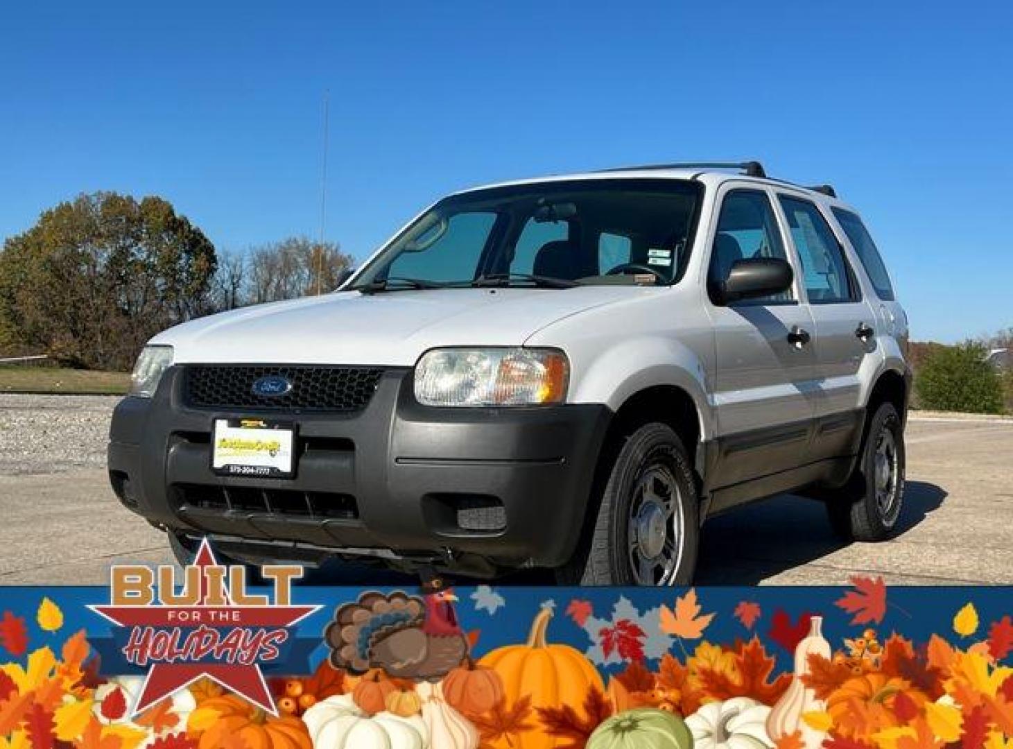 2003 WHITE /Tan FORD ESCAPE XLS (1FMYU02163K) with an 3.0L engine, Automatic transmission, located at 2990 Old Orchard Rd., Jackson, MO, 63755, 37.354214, -89.612106 - Photo#2