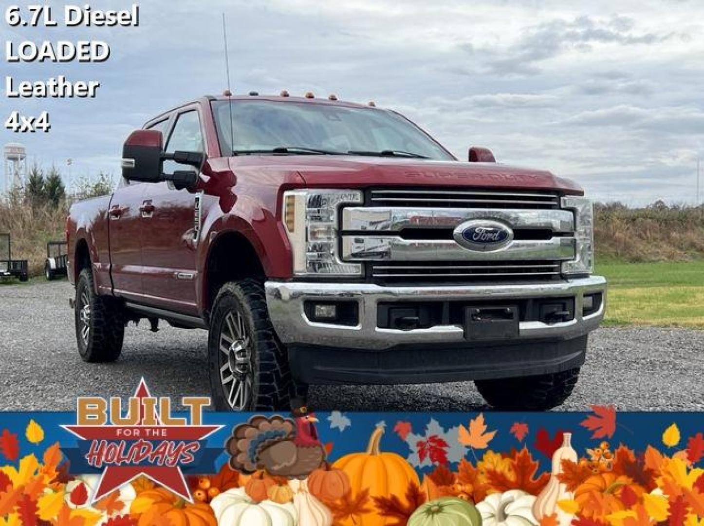 2018 MAROON /Black FORD F250 LARIAT (1FT7W2BT4JE) with an 6.7L engine, Automatic transmission, located at 2990 Old Orchard Rd., Jackson, MO, 63755, 37.354214, -89.612106 - Photo#0