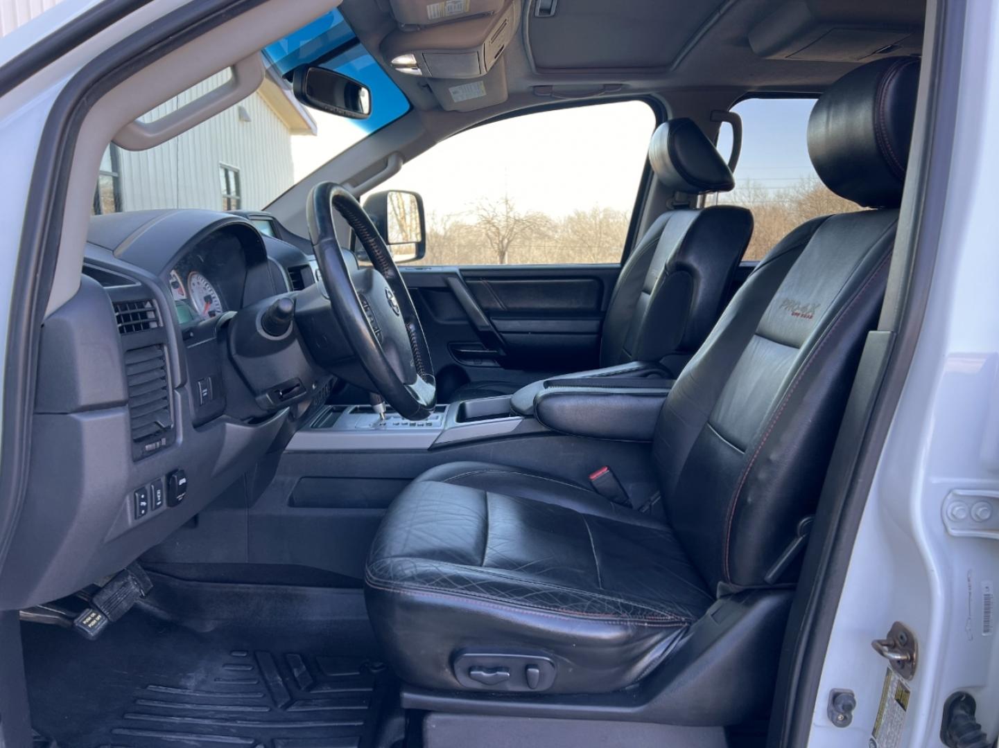 2012 WHITE /Black Leather Nissan Titan PRO-4X (1N6BA0EC6CN) with an 5.6L V8 engine, Automatic transmission, located at 2990 Old Orchard Rd., Jackson, MO, 63755, 37.354214, -89.612106 - 2012 Nissan Titan PRO-4X 165xxx miles 4x4 5.6L V8 Automatic Leather Navigation Rear Entertainment Power/Heated Seats Cruise Power Windows/Locks/Mirrors We have financing available and we accept trades! Fill out a credit application on our website or come by today! If you have any questio - Photo#16