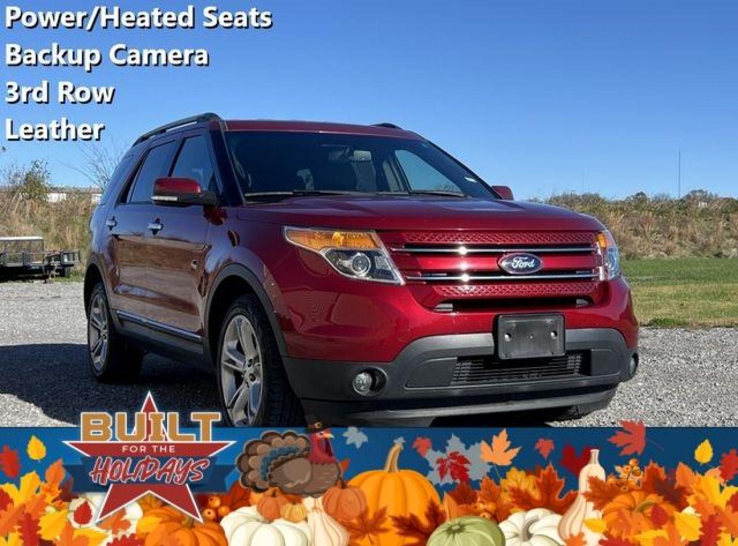 2015 RED /Black FORD EXPLORER LIMITED (1FM5K8F82FG) with an 3.5L engine, Automatic transmission, located at 2990 Old Orchard Rd., Jackson, MO, 63755, 37.354214, -89.612106 - Photo#0