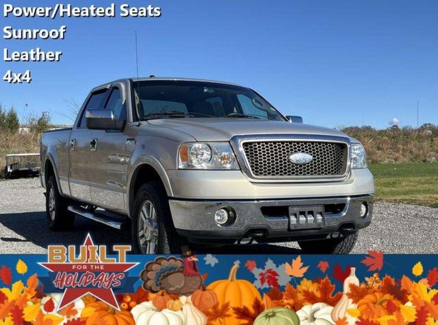 2006 GOLD /Tan FORD F150 LARIAT (1FTPW14V86K) with an 5.4L engine, Automatic transmission, located at 2990 Old Orchard Rd., Jackson, MO, 63755, 37.354214, -89.612106 - Photo#0