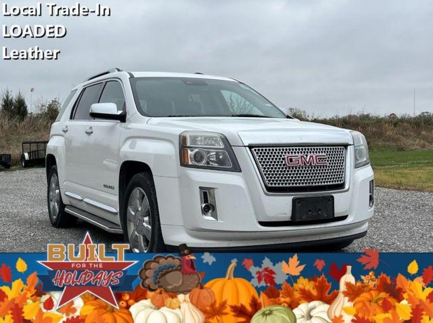 2014 WHITE /Black GMC TERRAIN DENALI (2GKFLUE35E6) with an 3.6L engine, Automatic transmission, located at 2990 Old Orchard Rd., Jackson, MO, 63755, 37.354214, -89.612106 - Photo#0