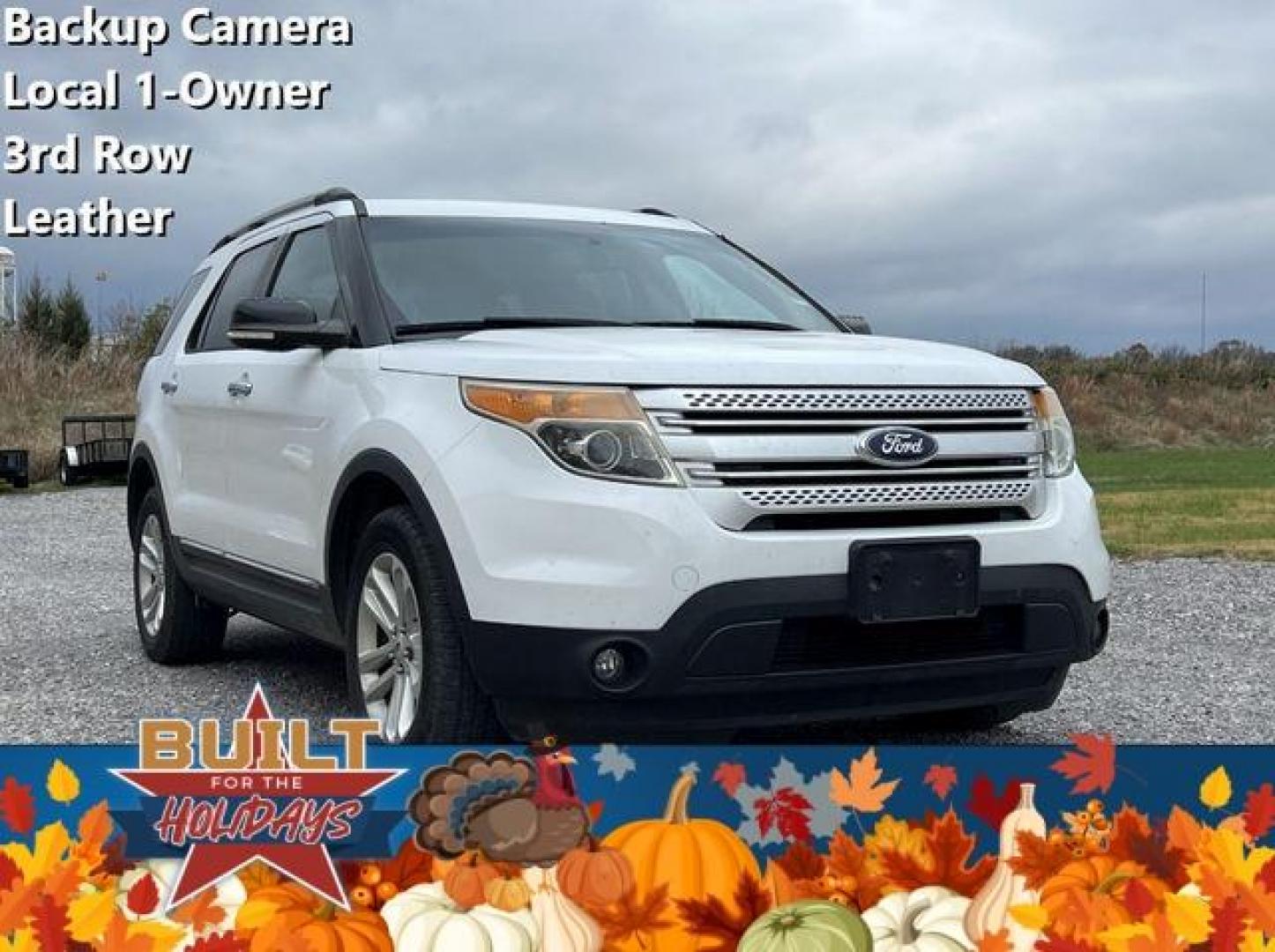 2015 WHITE /Tan FORD EXPLORER XLT (1FM5K8D83FG) with an 3.5L engine, Automatic transmission, located at 2990 Old Orchard Rd., Jackson, MO, 63755, 37.354214, -89.612106 - Photo#0