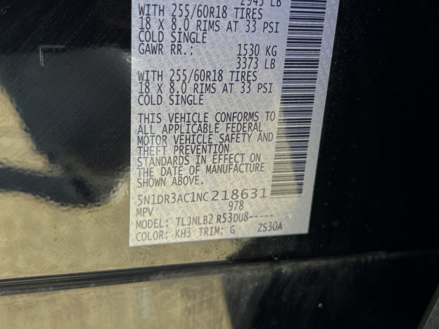 2022 BLACK /Black Cloth NISSAN PATHFINDER S (5N1DR3AC1NC) with an 3.5L engine, Automatic transmission, located at 2990 Old Orchard Rd., Jackson, MO, 63755, 37.354214, -89.612106 - Photo#43