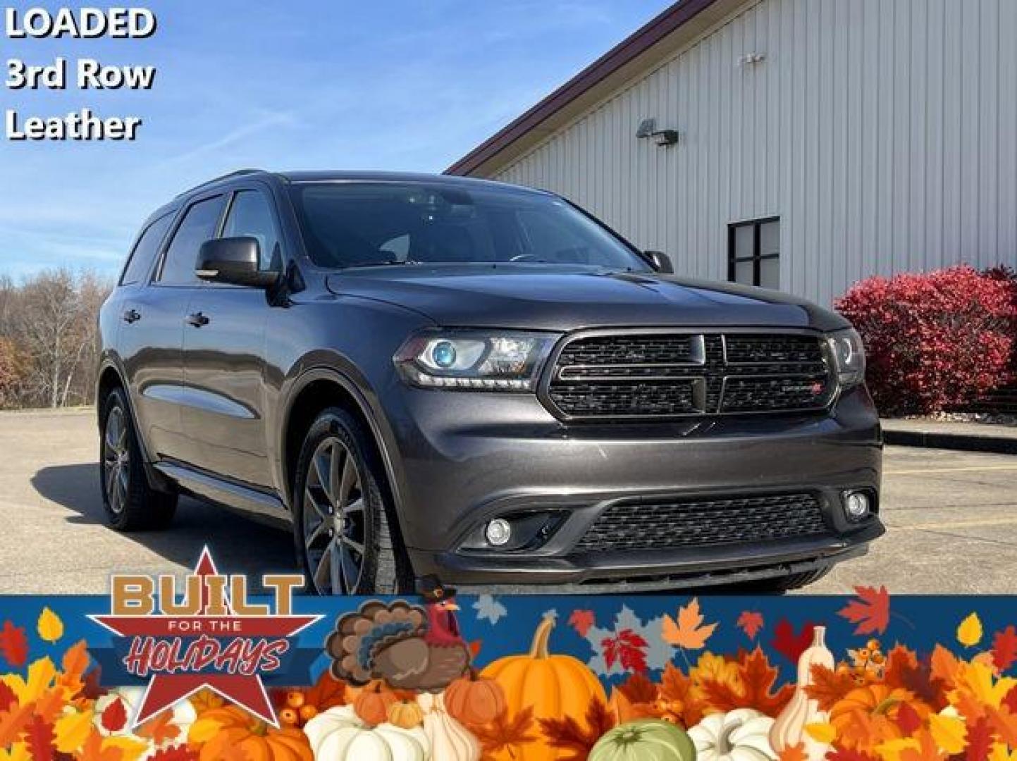 2017 GRAY /Black DODGE DURANGO GT (1C4RDHDG8HC) with an 3.6L engine, Automatic transmission, located at 2990 Old Orchard Rd., Jackson, MO, 63755, 37.354214, -89.612106 - Photo#0