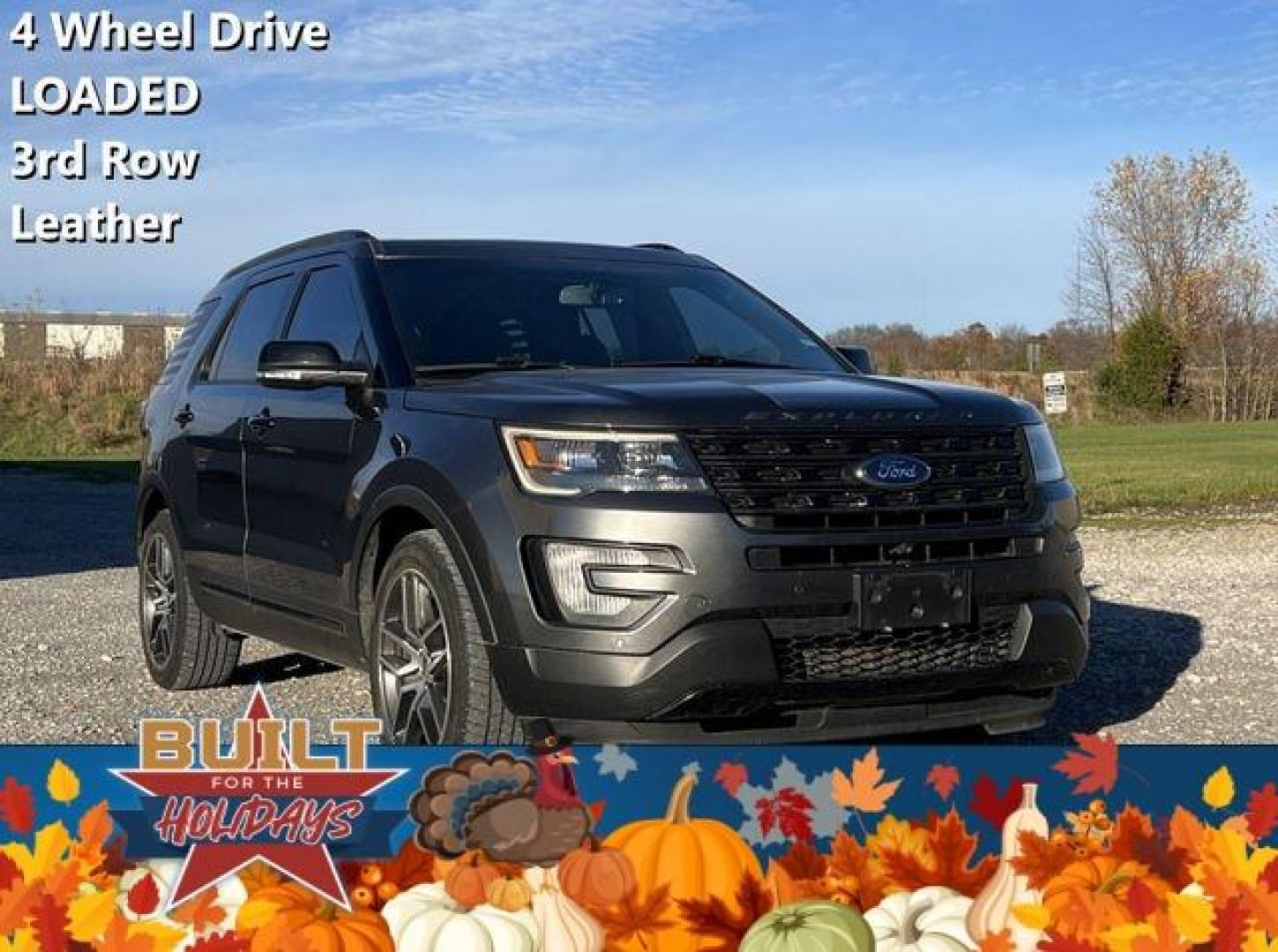 2016 GRAY /Black FORD EXPLORER SPORT (1FM5K8GT5GG) with an 3.5L engine, Automatic transmission, located at 2990 Old Orchard Rd., Jackson, MO, 63755, 37.354214, -89.612106 - Photo#0