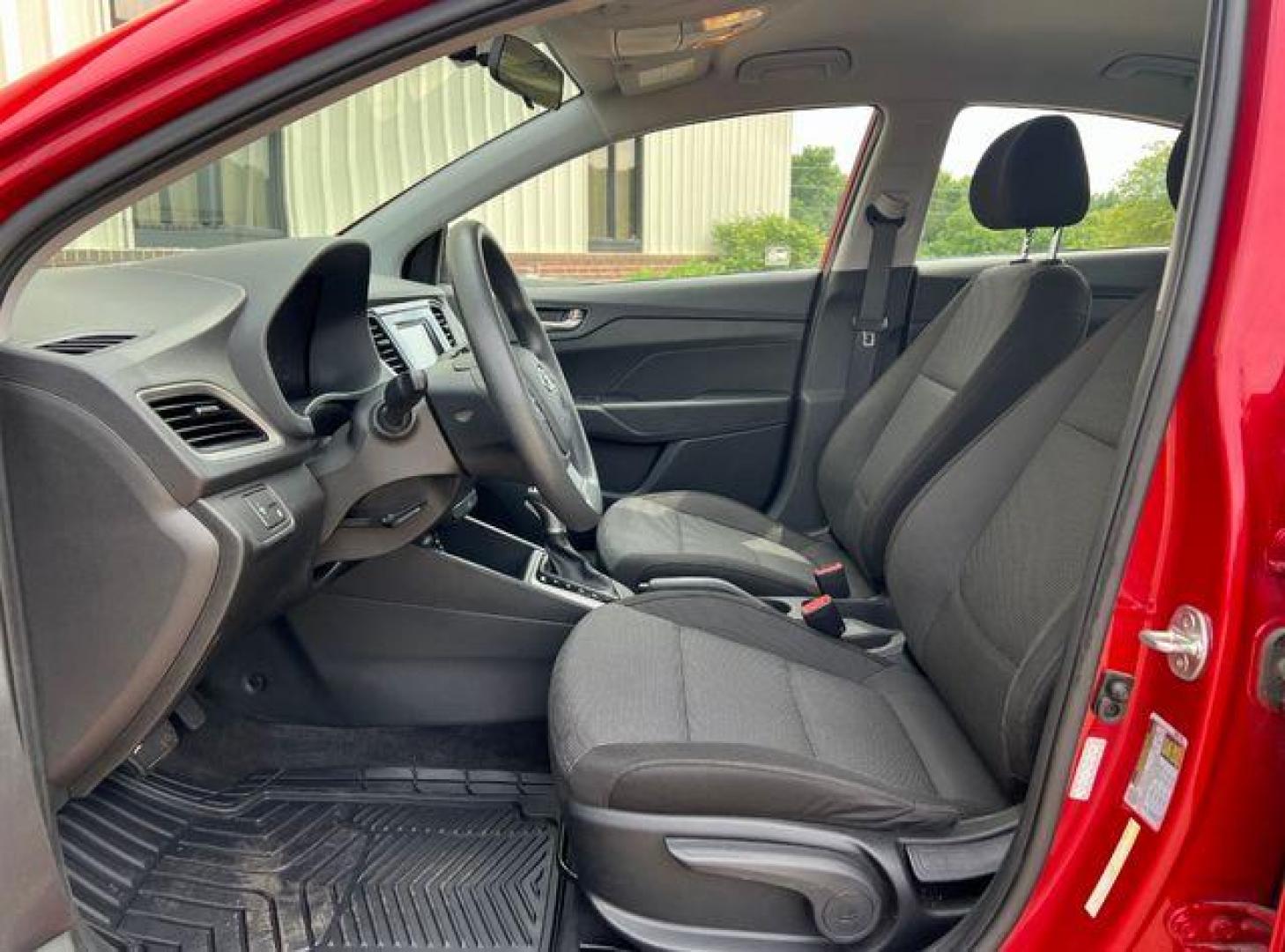 2020 RED /Black HYUNDAI ACCENT SE (3KPC24A61LE) with an 1.6L engine, Continuously Variable transmission, located at 2990 Old Orchard Rd., Jackson, MO, 63755, 37.354214, -89.612106 - Photo#11