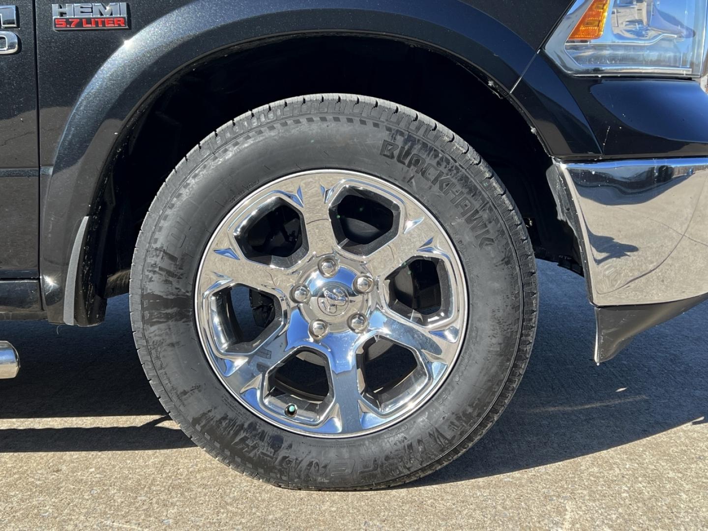 2017 BLACK /Black Leather RAM 1500 Laramie (1C6RR6VTXHS) with an 5.7L V8 HEMI engine, Automatic transmission, located at 2990 Old Orchard Rd., Jackson, MO, 63755, 37.354214, -89.612106 - 2017 Ram 1500 Laramie 93xxx miles Rear Wheel Drive 5.7L V8 HEMI Automatic Leather 20" Wheels Navigation Backup Camera Power/Heated/Cooled Seats Heated Steering Wheel Bluetooth Remote Start Cruise Power Windows/Locks/Mirrors We have financing available and we accept trades! Fill out a - Photo#40