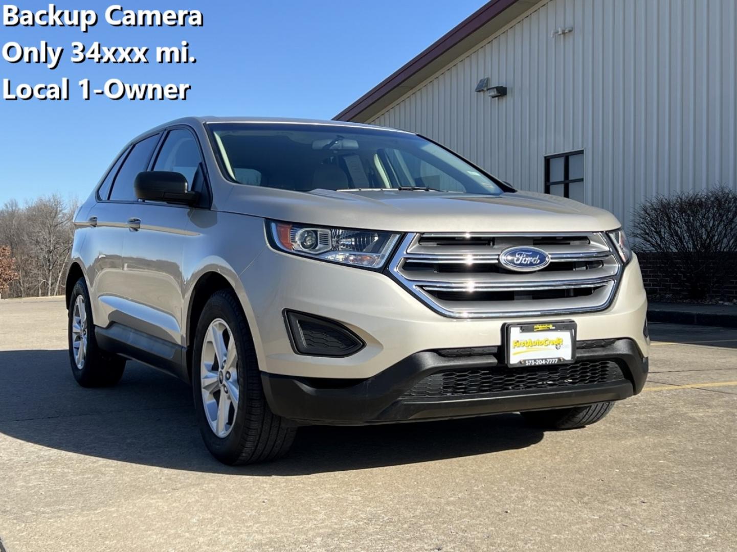 2017 TAN /Tan Cloth FORD EDGE SE (2FMPK3G92HB) with an 2.0L engine, Automatic transmission, located at 2990 Old Orchard Rd., Jackson, MO, 63755, 37.354214, -89.612106 - Photo#0