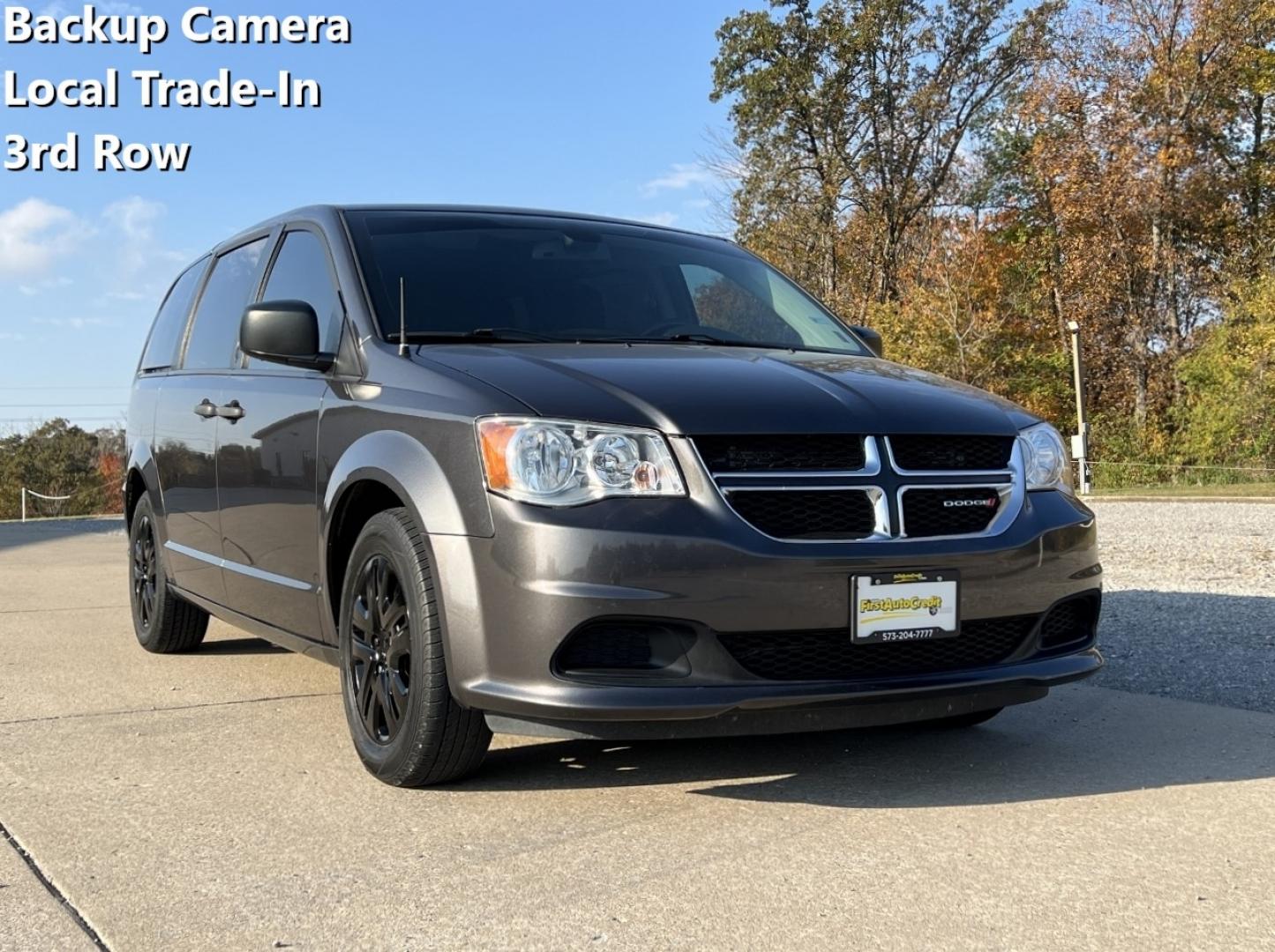 2019 GRAY DODGE GRAND CARAVAN SE (2C4RDGBGXKR) with an 3.6L V6 engine, Automatic transmission, located at 2990 Old Orchard Rd., Jackson, MO, 63755, 37.354214, -89.612106 - We have financing available and we accept trades! Fill out a credit application on our website or come by today! If you have any questions, give us a call at (573) 204-7777 or visit our website at firstautocredit.com. - Photo#0