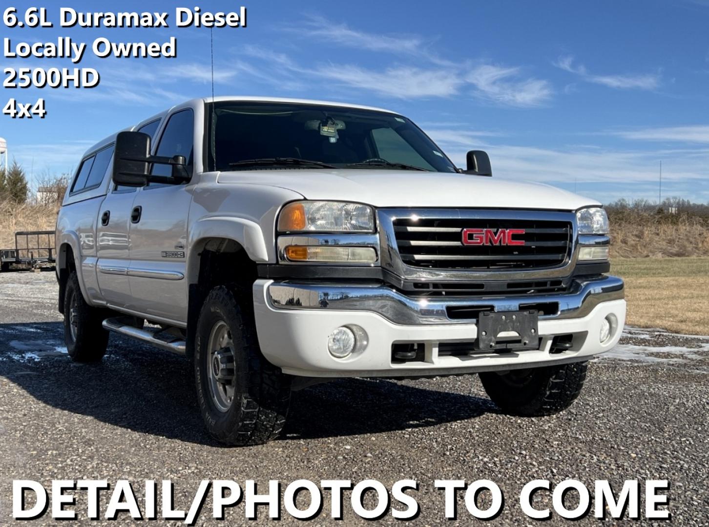 2007 WHITE /Gray Cloth GMC Sierra Classic 2500HD SLE Crew Cab 4WD (1GTHK23D77F) with an 6.6L V8 TURBO DIESEL engine, Automatic transmission, located at 2990 Old Orchard Rd., Jackson, MO, 63755, 37.354214, -89.612106 - We have financing available and we accept trades! Fill out a credit application on our website or come by today! If you have any questions, give us a call at (573) 204-7777 or visit our website at firstautocredit.com. - Photo#0