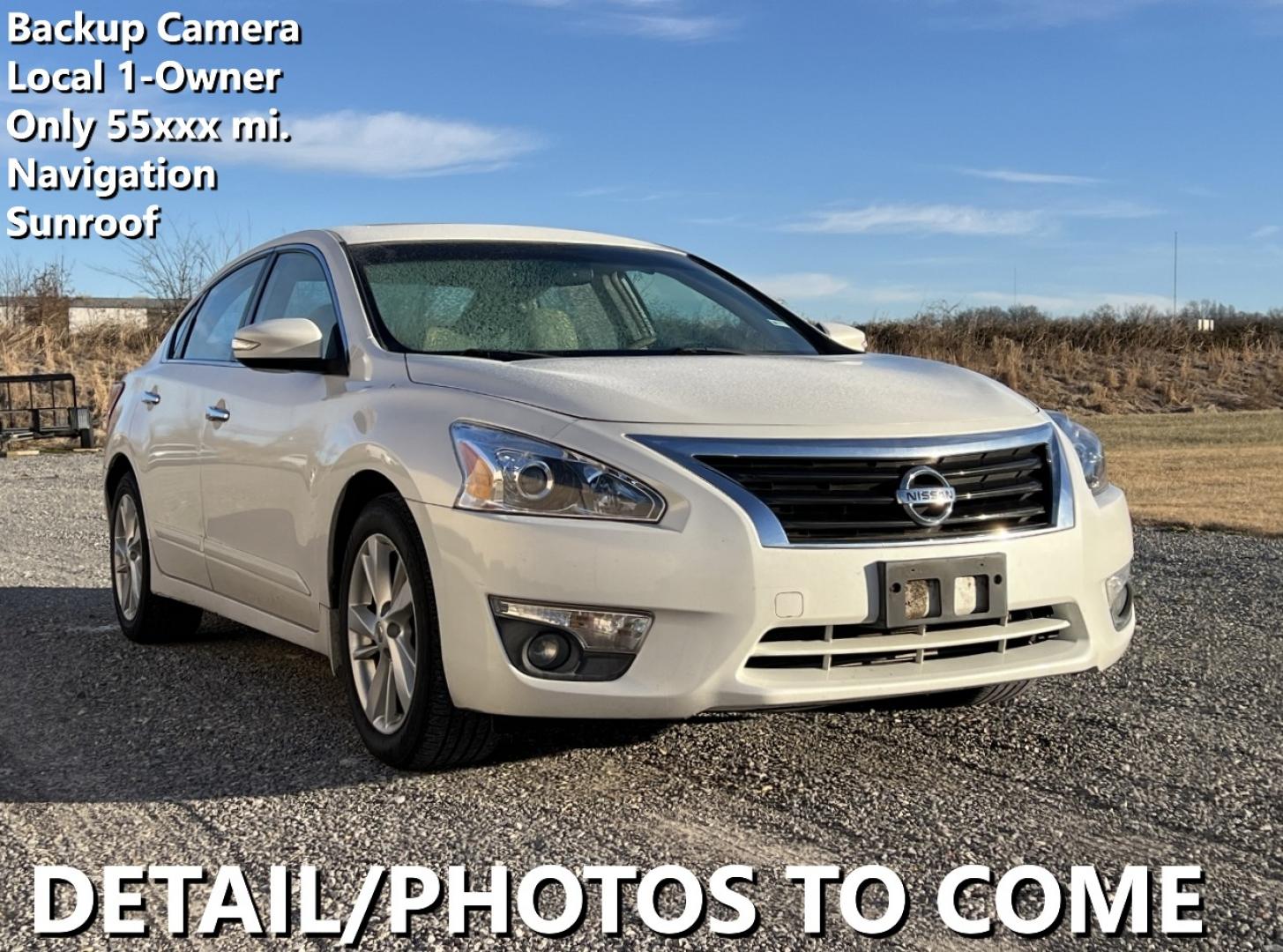 2013 WHITE /Tan Cloth NISSAN ALTIMA 2.5 SV (1N4AL3AP8DC) with an 2.5L 4 Cyl. engine, Continuously Variable transmission, located at 2990 Old Orchard Rd., Jackson, MO, 63755, 37.354214, -89.612106 - We have financing available and we accept trades! Fill out a credit application on our website or come by today! If you have any questions, give us a call at (573) 204-7777 or visit our website at firstautocredit.com. - Photo#0