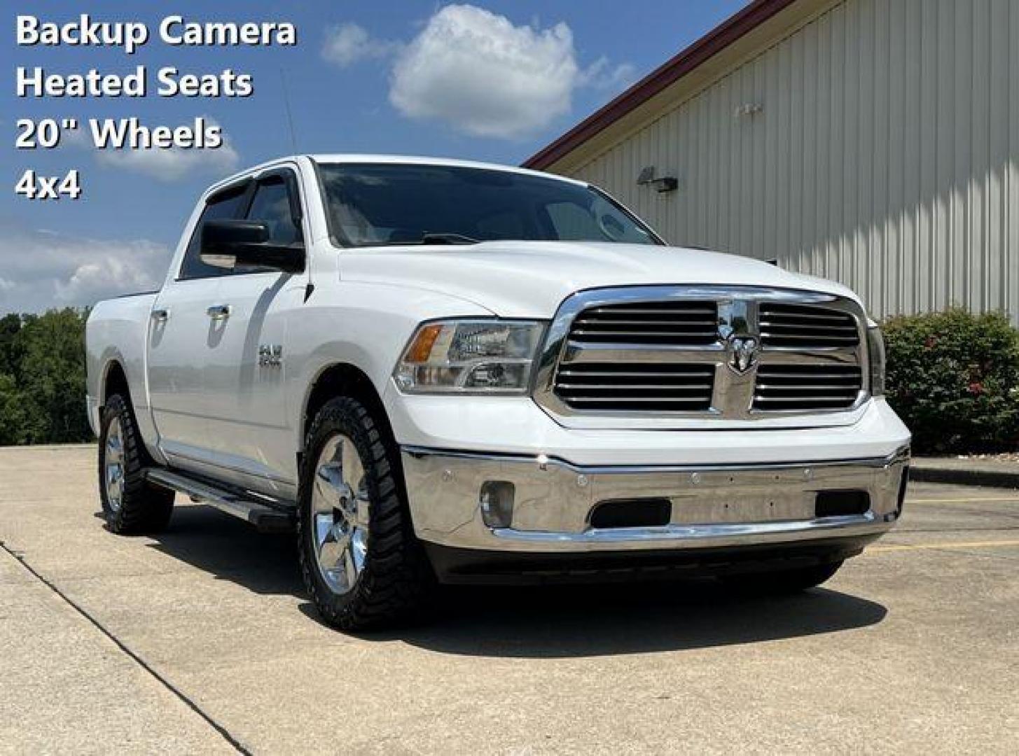 2017 WHITE /Gray RAM 1500 BIG HORN (1C6RR7LG4HS) with an 3.6L engine, Automatic transmission, located at 2990 Old Orchard Rd., Jackson, MO, 63755, 37.354214, -89.612106 - Photo#0