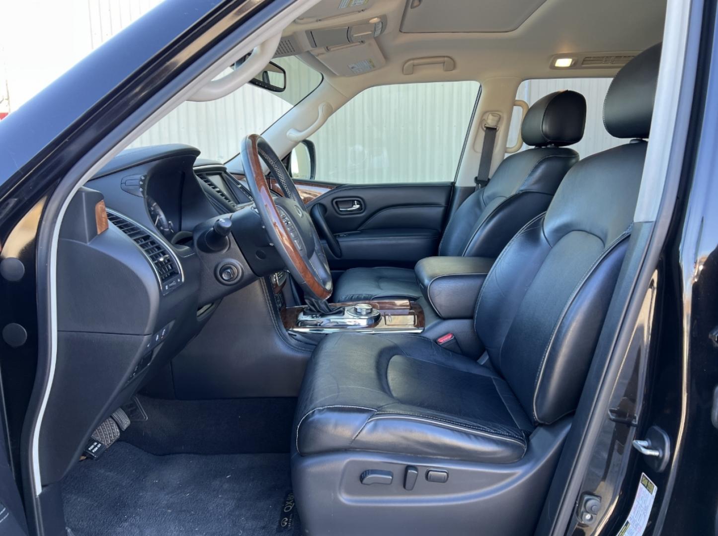 2019 BLACK /Black Leather INFINITI QX80 LUXE (JN8AZ2NE9K9) with an 5.6L V8 engine, Automatic transmission, located at 2990 Old Orchard Rd., Jackson, MO, 63755, 37.354214, -89.612106 - We have financing available and we accept trades! Fill out a credit application on our website or come by today! If you have any questions, give us a call at (573) 204-7777 or visit our website at firstautocredit.com. - Photo#9