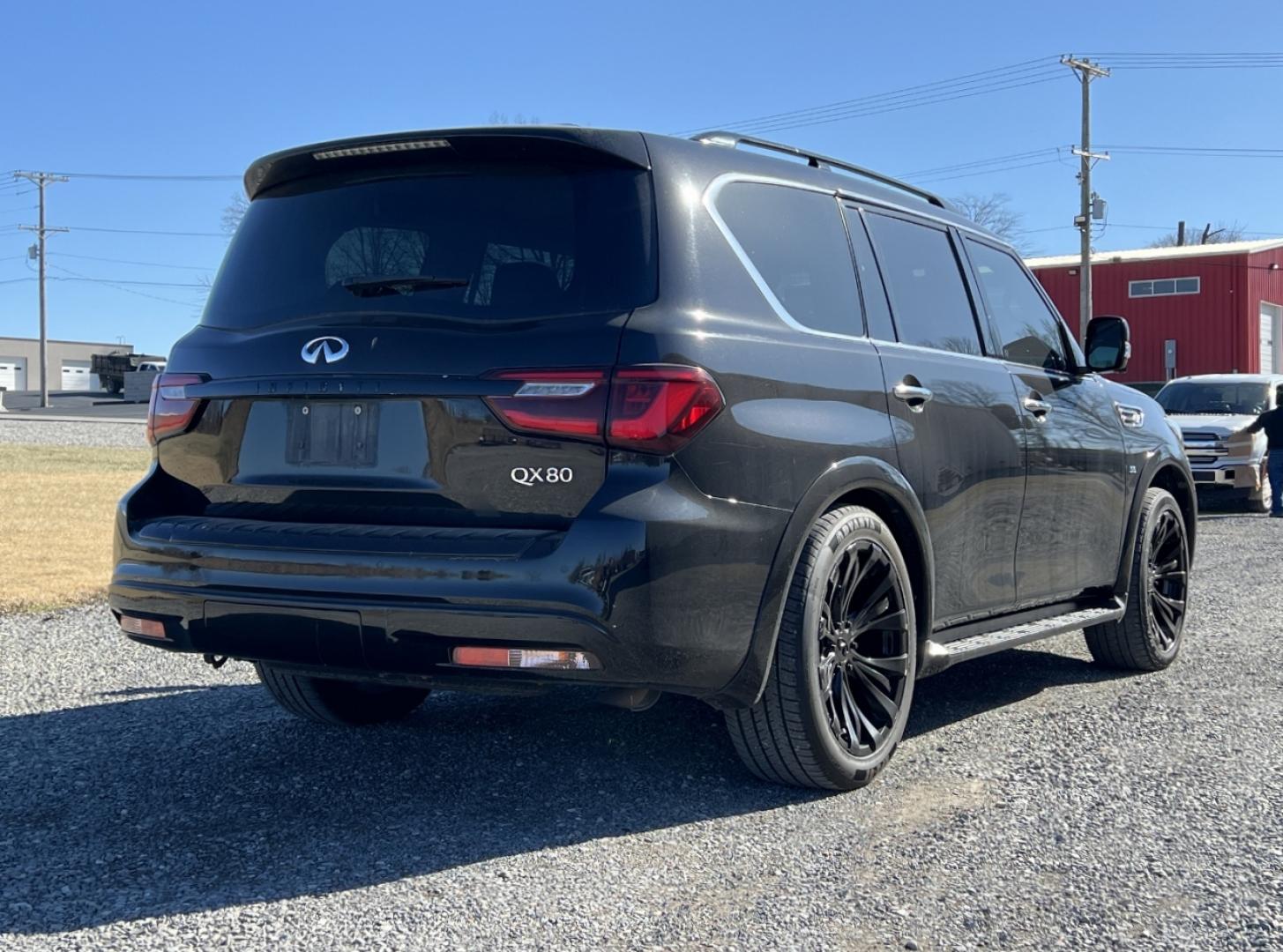 2019 BLACK /Black Leather INFINITI QX80 LUXE (JN8AZ2NE9K9) with an 5.6L V8 engine, Automatic transmission, located at 2990 Old Orchard Rd., Jackson, MO, 63755, 37.354214, -89.612106 - We have financing available and we accept trades! Fill out a credit application on our website or come by today! If you have any questions, give us a call at (573) 204-7777 or visit our website at firstautocredit.com. - Photo#13